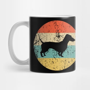 Dachshund Retro Vintage Sunset Mug